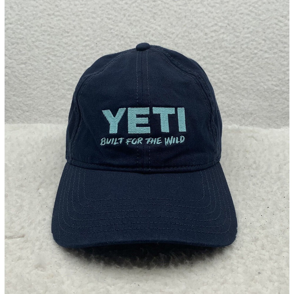Yeti Cooler Baseball Hat Mens Strap Back OSFM Navy Blue‎ Outdoors Boats Beer Dad